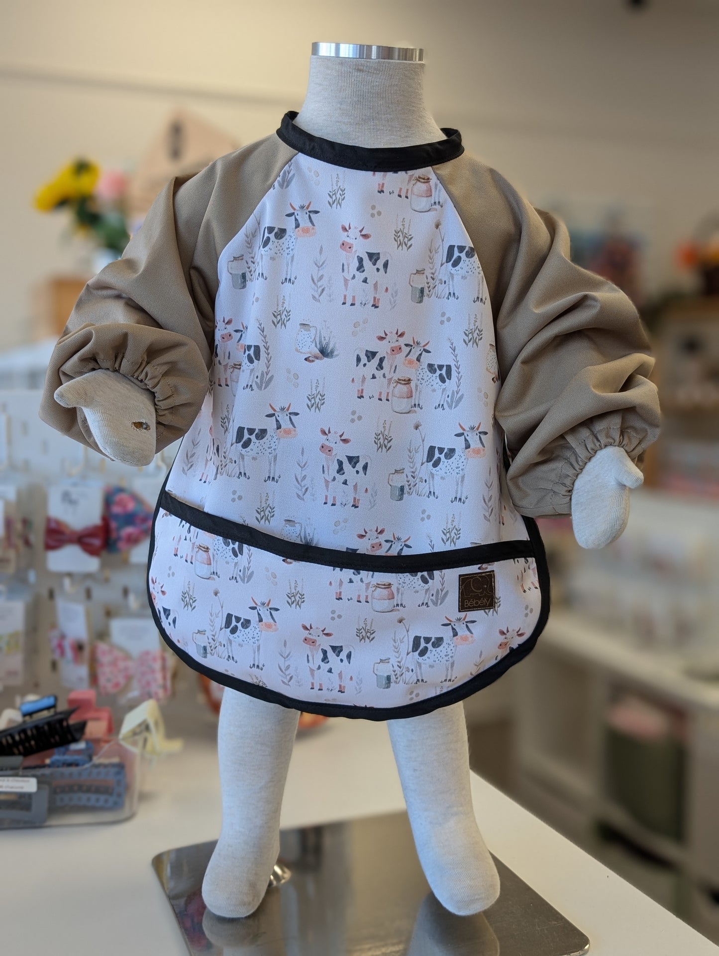 Bavoir à manches longues